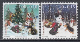 2022 Luxembourg Noel Christmas Navidad Complete Set Of 2 MNH @ BELOW FACE VALUE - Unused Stamps