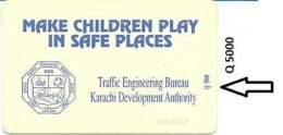 PAKMAP : WP06007 30  MAKE CHILDREN PLAY SAFE (Q-down) USED - Pakistan