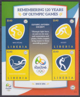 2016 Liberia 6973-6976KL 2016 Olympic Games In Rio De Janeiro 17,00 € - Summer 2016: Rio De Janeiro