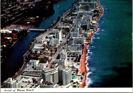 Florida Miami Beach Aerial View Ocean Front Hotels And Apartments - Miami Beach