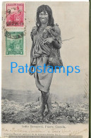 210524 PARAGUAY PUERTO CASADO COSTUMES NATIVE INDIO SANAPANA ED ROSAUER Nº 2001 CIRCULATED TO FRANCE POSTAL POSTCARD - Paraguay