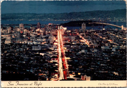 California San Francisco At Night Seen From Twin Peaks - San Francisco