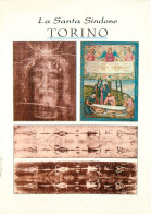 CPSM Torino-La Santa Sindone-Beau Timbre-Carte Format Spéciale    L2340 - Mehransichten, Panoramakarten