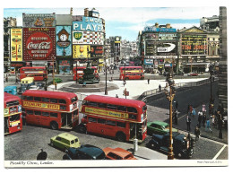 London Piccadilly Circus Photo Card England Htje - Piccadilly Circus