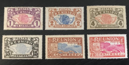 Lot De 6 Timbres Réunion - Neufs