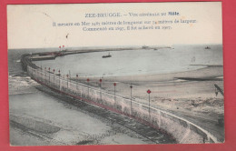 Zee-Brugge - Vue Générale Du Môle ... Données Techniques  - 1932 ( Verso Zien ) - Zeebrugge