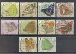 BELGIQUE / SERIE PAPILLONS N° 4431 à 4440 OBLITERES - Used Stamps
