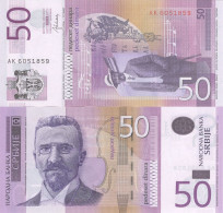 SERBIA 50 Dinara 2014 UNC, Prefix AK - Serbien