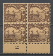 CALEDONIE 1906 Taxe N° 17 ** Bloc De 4 Marge Avec Mill. 6 Neuf MNH Superbe C 5 € + Embarcation Bateaux Boats Transports - Strafport