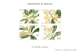 MONACO / BF N° 31 NEUF * * LES QUATRE SAISONS - Blocks & Sheetlets