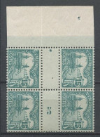 CALEDONIE 1906 Taxe N° 18 ** Bloc De 4 Marge Millésime. 5 Neuf MNH TTB C 43.50 € Embarcation Bateaux Boats Transports - Impuestos