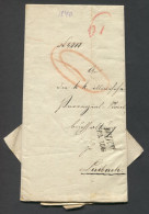 Austria / Slovenia - Prephilately Letter Wien Year 1840. Traveled To Laibach ( Ljubljana ) - ...-1850 Voorfilatelie