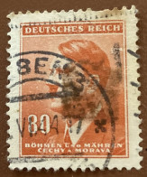Bohemia & Moravia 1942 Hitler 80 H - Used - Used Stamps