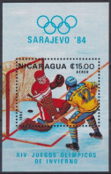 F-EX42953 NICARAGUA MNH 1984 WINTER OLYMPIC GAMES SARAJEVO HOCKEY. - Winter 1984: Sarajevo