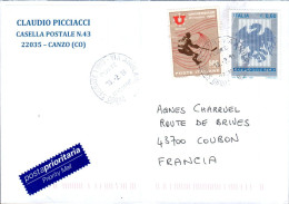 ITALIE AFFRANCHISSEMENT COMPOSE SUR LETTRE DE SEGRATE 2013 - 2011-20: Storia Postale