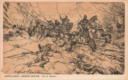 MILITARIA - Artillerie Armée Belge - Par A Bastien - Carte Postale Ancienne - Andere Kriege