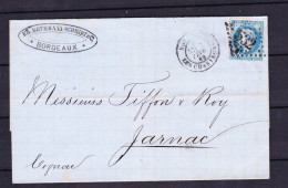 COVER-FRANCE-1869-SEE-SCAN - 1863-1870 Napoléon III Lauré