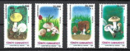 Turkey 1995 Mushrooms Complete Set Of 4 Stamps MNH - Ungebraucht