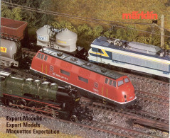 Catalogue Märklin 1988/89 Export Modelle Maquettes Exportation - En Allemand, Anglais Et Français - Französisch