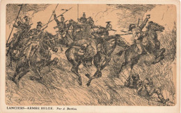 MILITARIA - Lanciers  - Armée Belge - A Bastien - Carte Postale Ancienne - War 1914-18