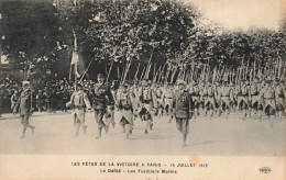 MILITARIA - Les Fêtes De La Victoire à Paris - 14 Juillet 1919 - Le Défilé - Les Fusilliers - Carte Postale Ancienne - Guerre 1914-18