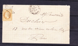 COVER-FRANCE-1869-SEE-SCAN - 1863-1870 Napoléon III Lauré