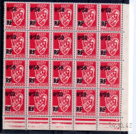 ALGERIE / BEAU BLOC DE 20 TIMBRES N° 247 COIN DATE NEUF * * - Unused Stamps