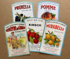 •• NEW ••  ETIQUETTES Anciennes PITZ SCHWEITZER  Ettelbruck Luxembourg Vers 1950/1960 Alcool Biere Brasserie Liqueur (5) - Lussemburgo