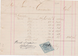 33618# ARGENTINE TIMBRE FISCAL LOSANGE ARGENTINA DOCUMENT BUENOS AIRES 1883 - Briefe U. Dokumente