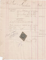 33619# ARGENTINE TIMBRE FISCAL LOSANGE ARGENTINA DOCUMENT BUENOS AIRES 1883 - Lettres & Documents