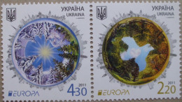 Ukraine   Der Wald   Europa   Cept   2011  ** - 2011