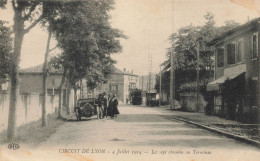 Les Sept Chemins , Bron * Rhône * Circuit Automobile De Lyon 4 Juillet 1914 * Terminus * Tramway Tram Villageois - Bron