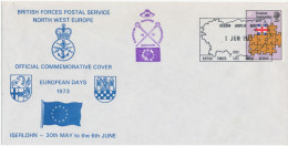 GB 1973 Rare Special Event Postmark „ISERLOHN EUROPEAN DAYS / BRITISH FORCES 1373 POSTAGE SERVICE“ (Germany) On Superb - Covers & Documents