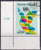 UNO WIEN 1980 Mi-Nr. 8 Eckrand O Used - Aus Abo - Oblitérés