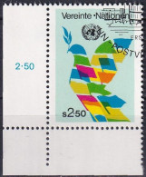 UNO WIEN 1980 Mi-Nr. 8 Eckrand O Used - Aus Abo - Gebruikt