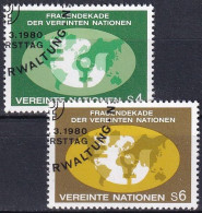 UNO WIEN 1980 Mi-Nr. 9/10 O Used - Aus Abo - Gebruikt