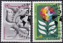 UNO WIEN 1980 Mi-Nr. 12/13 O Used - Aus Abo - Used Stamps