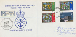 GB 7.11.1971, Christmas Set And 9p University Tied By Large CDS „FIELD POST OFFICE / 79“ On Superb Souvenir R-Cover With - Brieven En Documenten