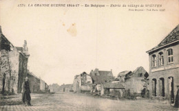 MILITARIA - La Grande Guerre 1914 17 - En Belgique - Entrée Du Village De Woesten - Carte Postale Ancienne - War 1914-18