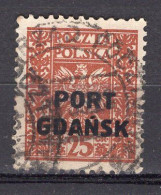 N0266 -DANTZIG BUREAU POLONAIS Yv N°22 - Port Gdansk