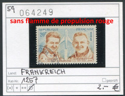 Frankreich 1959 - France 1959 - Francia 1959 -  Michel 1257 Mit Fehlendem Antriebsschweif In Rot - Oo Oblit. Used Gebrui - Used Stamps