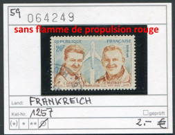 Frankreich 1959 - France 1959 - Francia 1959 -  Michel 1257 Mit Fehlendem Antriebsschweif In Rot - Oo Oblit. Used Gebrui - Usados