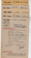 VP22.372 - 195 - 5 Lettres - Crédit Lyonnais Agence LE MANS Pour M. DOMIN à SAINT GERMAIN DE LA COUDRE - Banco & Caja De Ahorros