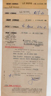 VP22.372 - 195 - 5 Lettres - Crédit Lyonnais Agence LE MANS Pour M. DOMIN à SAINT GERMAIN DE LA COUDRE - Bank En Verzekering