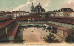 FRANCE - Nancy - Le Marché Couvert Et L'Eglise Saint Sébastien - LL - Colorisé - Carte Postale Ancienne - Nancy