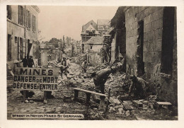 Noyon * WW1 Guerre 14/18 War * Street Mined By Germans * Photo Ancienne 11.5x7.8cm - Noyon