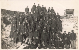 Montigny Sur Leuze , Aisne * Carte Photo * La Fosse , 481ème Régiment R.P.C. 11cie 11 Décembre 1939 * Mine Carrière - Other & Unclassified