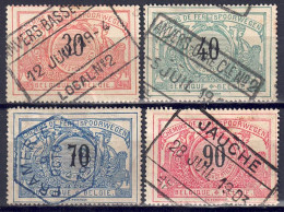 Belgien 1902 - Eisenbahnpaketmarken, Nr. 24 - 27, Gestempelt / Used - Used