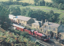 UK - Goathland Station - Steamlocomotive - Dampflokomotive - Eisenbahn ( Film Harry Potter) - Nice Stamp - York