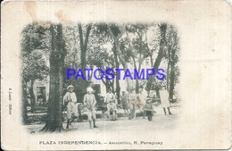 107235 PARAGUAY ASUNCION SQUARE PLAZA INDEPENDENCIA SPOTTED POSTAL POSTCARD - Paraguay
